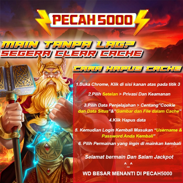 PECAH5000 CLEAR CACHE